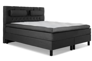 Komplett Sengepakke Olivia 160x200 Diamant Sengegavl Svart/G - Memory Nakkepute Stor - Møbler - Senger - Kontinentalsenger