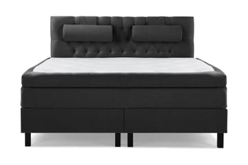 Komplett Sengepakke Olivia 160x200 Diamant Sengegavl Svart/G - Memory Nakkepute Stor - Møbler - Senger - Kontinentalsenger