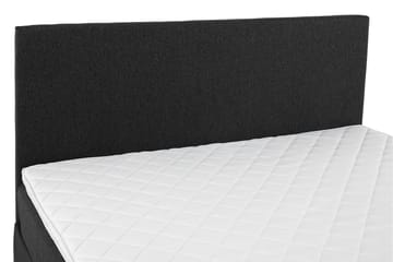 Komplett Sengepakke Olivia 160x200 Glatt Gavl Svart/Grå/PU - Skum - Møbler - Senger - Kontinentalsenger