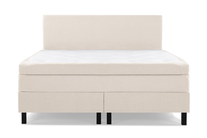 Komplett Sengepakke Olivia 160x200 Glatt Sengegavl Beige - Lateks - Kontinentalsenger - Dobbeltsenger - Komplett sengepakke