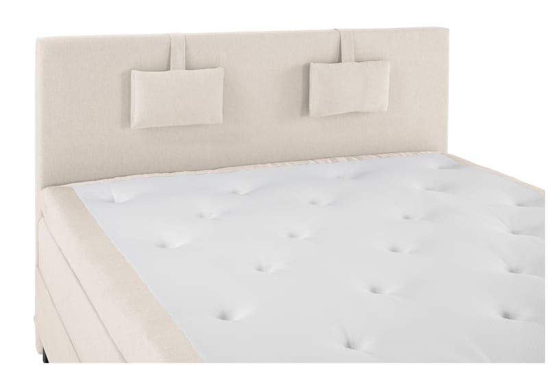 Komplett Sengepakke Olivia 160x200 Glatt Sengegavl Beige - Memory Nakkepute Liten - Møbler - Senger - Kontinentalsenger