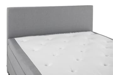 Komplett Sengepakke Olivia 160x200 Glatt Sengegavl Lysgrå - Lateks - Møbler - Senger - Kontinentalsenger