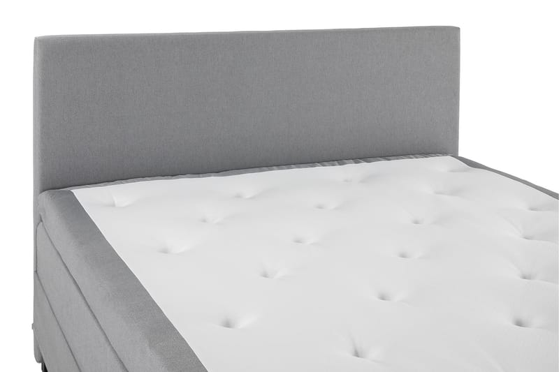 Komplett Sengepakke Olivia 160x200 Glatt Sengegavl Lysgrå - Lateks - Møbler - Senger - Kontinentalsenger