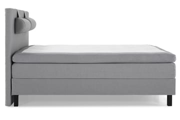 Komplett Sengepakke Olivia 160x200 Glatt Sengegavl Lysgrå - Memory Nakkepute Stor - Møbler - Senger - Kontinentalsenger