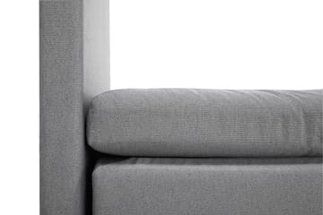 Komplett Sengepakke Olivia 160x200 Glatt Sengegavl Lysgrå - Memory Nakkepute Stor - Møbler - Senger - Kontinentalsenger