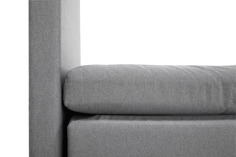 Komplett Sengepakke Olivia 160x200 Glatt Sengegavl Lysgrå - Memory Nakkepute Stor - Møbler - Senger - Kontinentalsenger