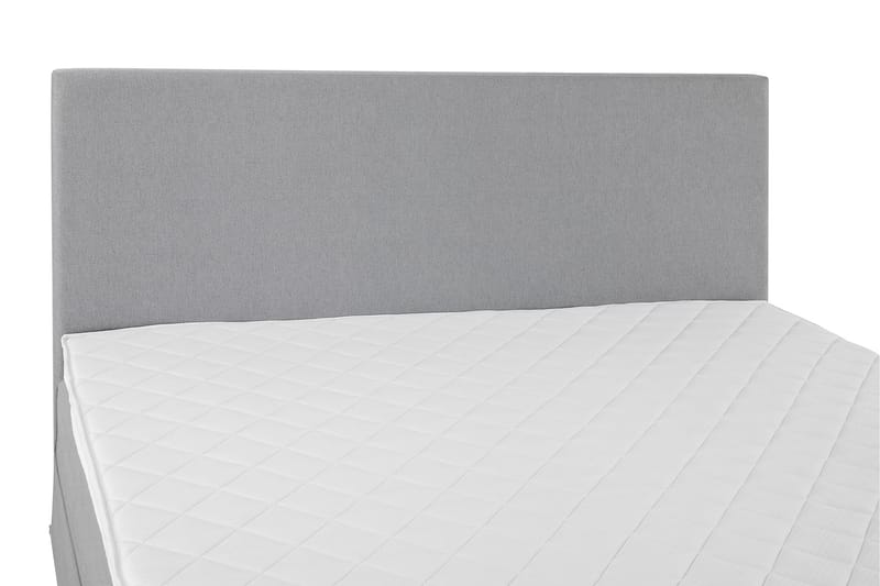 Komplett Sengepakke Olivia 160x200 Glatt Sengegavl Lysgrå - Skum - Møbler - Senger - Kontinentalsenger