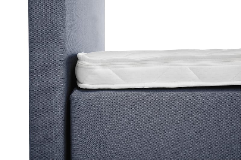 Komplett Sengepakke Olivia 160x200 Glatt Sengegavl Mørkeblå - Skum Nakkepute Liten - Møbler - Senger - Kontinentalsenger