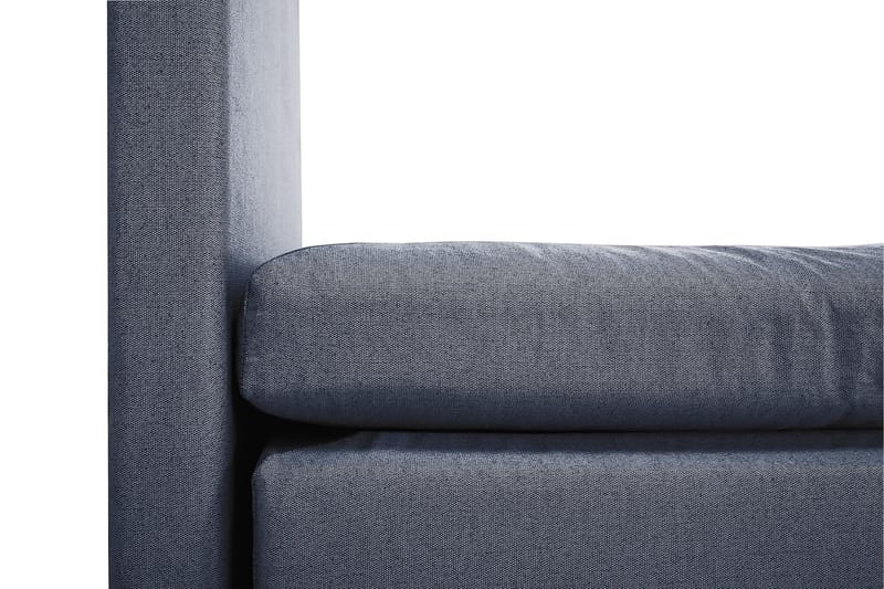 Komplett Sengepakke Olivia 160x200 Glatt Sengegavl Mørkeblå - Polyeter - Møbler - Senger - Kontinentalsenger