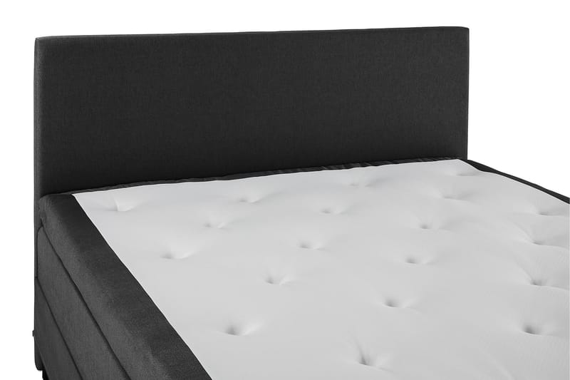 Komplett Sengepakke Olivia 160x200 Glatt Sengegavl Svart/Grå - Lateks - Møbler - Senger - Kontinentalsenger