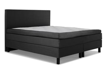 Komplett Sengepakke Olivia 160x200 Glatt Sengegavl Svart/Grå - Lateks - Møbler - Senger - Kontinentalsenger