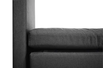 Komplett Sengepakke Olivia 160x200 Glatt Sengegavl Svart/Grå - Polyeter Nakkepute Liten - Møbler - Senger - Kontinentalsenger