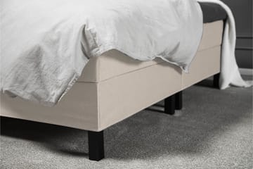 Komplett Sengepakke Olivia 180x200 Diamant Sengegavl Beige - Lateks Nakkepute Stor - Møbler - Senger - Kontinentalsenger