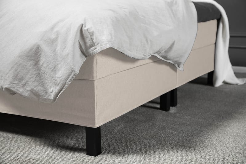 Komplett Sengepakke Olivia 180x200 Diamant Sengegavl Beige - Skum Nakkepute Stor - Møbler - Senger - Kontinentalsenger