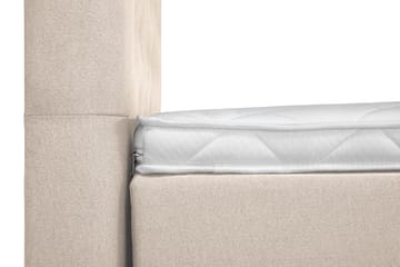 Komplett Sengepakke Olivia 180x200 Diamant Sengegavl Beige - Skum Nakkepute Stor - Møbler - Senger - Kontinentalsenger