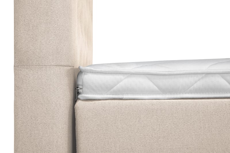 Komplett Sengepakke Olivia 180x200 Diamant Sengegavl Beige - Skum Nakkepute Stor - Møbler - Senger - Kontinentalsenger