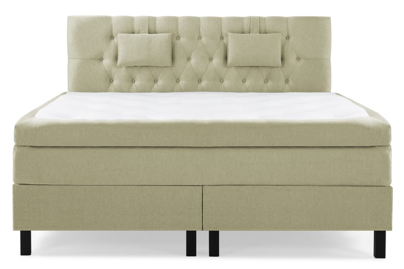 Komplett Sengepakke Olivia 180x200 Diamant Sengegavl Grønn - Memory Nakkepute Liten - Møbler - Senger - Kontinentalsenger