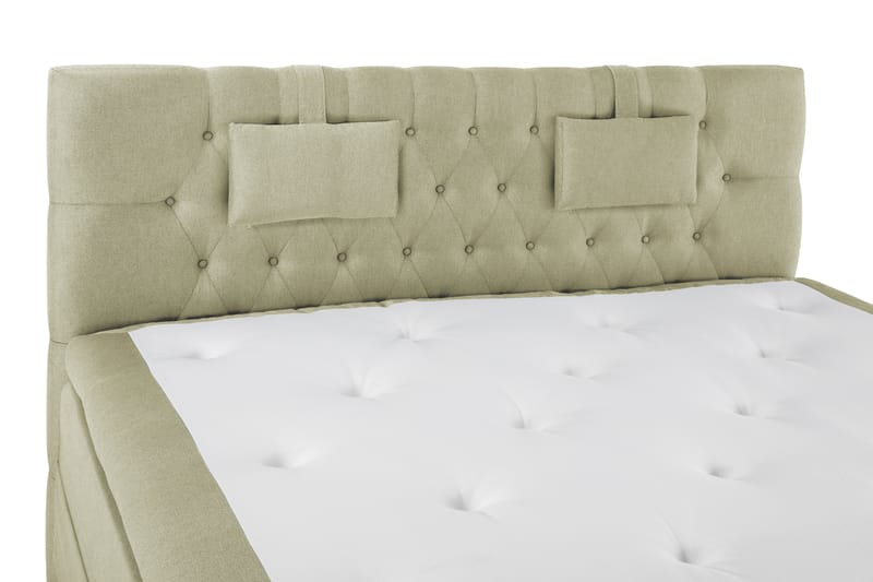 Komplett Sengepakke Olivia 180x200 Diamant Sengegavl Grønn - Memory Nakkepute Liten - Møbler - Senger - Kontinentalsenger