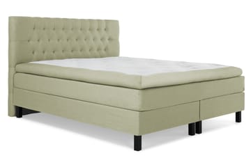 Komplett Sengepakke Olivia 180x200 Diamant Sengegavl Grønn - Polyeter - Møbler - Senger - Kontinentalsenger