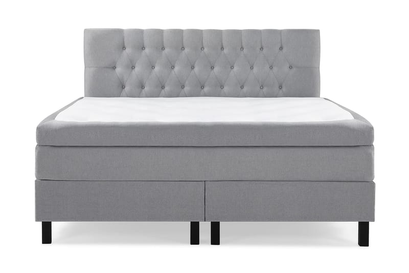 Komplett Sengepakke Olivia 180x200 Diamant Sengegavl Lysgrå - Memory - Møbler - Senger - Kontinentalsenger
