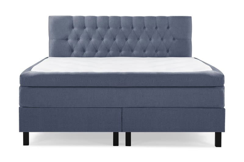 Komplett Sengepakke Olivia 180x200 Diamant Sengegavl Mørkebl - Memory - Møbler - Senger - Kontinentalsenger