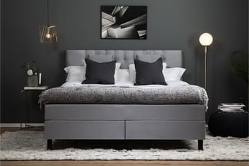 Komplett Sengepakke Olivia 180x200 Diamant Sengegavl Mellomg - Memory Nakkepute Liten - Møbler - Senger - Kontinentalsenger