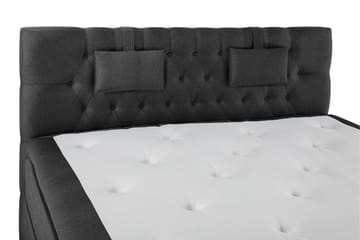 Komplett Sengepakke Olivia 180x200 Diamant Sengegavl Svart/G - Memory Nakkepute Liten - Møbler - Senger - Kontinentalsenger