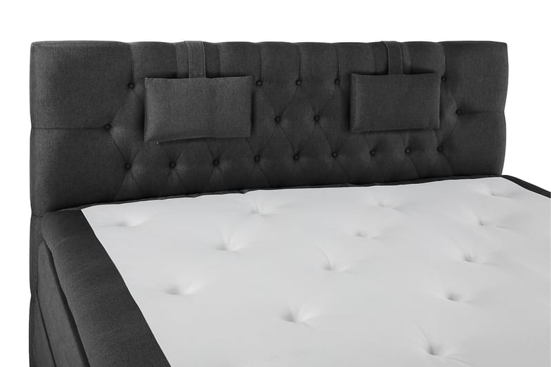 Komplett Sengepakke Olivia 180x200 Diamant Sengegavl Svart/G - Memory Nakkepute Liten - Møbler - Senger - Kontinentalsenger