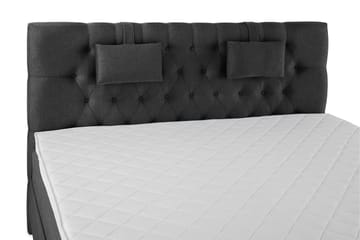 Komplett Sengepakke Olivia 180x200 Diamant Sengegavl Svart/G - Skum Nakkepute Liten - Møbler - Senger - Kontinentalsenger