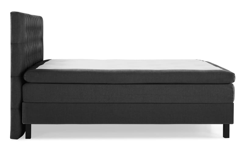 Komplett Sengepakke Olivia 180x200 Diamant Sengegavl Svart/G - Polyeter - Møbler - Senger - Kontinentalsenger