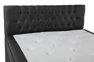 Komplett Sengepakke Olivia 180x200 Diamant Sengegavl Svart/G - Polyeter - Møbler - Senger - Kontinentalsenger