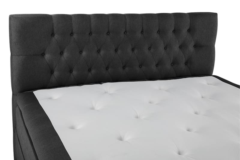 Komplett Sengepakke Olivia 180x200 Diamant Sengegavl Svart/G - Polyeter - Møbler - Senger - Kontinentalsenger
