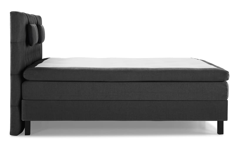 Komplett Sengepakke Olivia 180x200 Diamant Sengegavl Svart/G - Polyeter Nakkepute Liten - Møbler - Senger - Kontinentalsenger