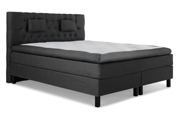 Komplett Sengepakke Olivia 180x200 Diamant Sengegavl Svart/G - Polyeter Nakkepute Liten - Møbler - Senger - Kontinentalsenger