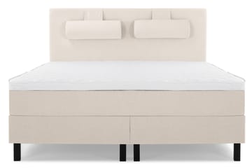 Komplett Sengepakke Olivia 180x200 Glatt Sengegavl Beige