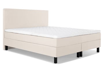 Komplett Sengepakke Olivia 180x200 Glatt Sengegavl Beige - Skum - Møbler - Senger - Kontinentalsenger