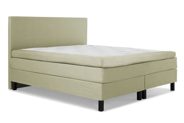 Komplett Sengepakke Olivia 180x200 Glatt Sengegavl Grønn - Polyeter - Møbler - Senger - Kontinentalsenger