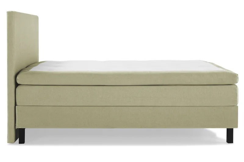 Komplett Sengepakke Olivia 180x200 Glatt Sengegavl Grønn - Polyeter - Møbler - Senger - Kontinentalsenger