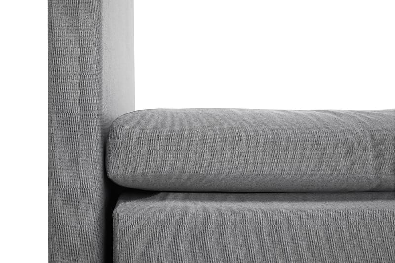 Komplett Sengepakke Olivia 180x200 Glatt Sengegavl Lysgrå - Polyeter Nakkepute Stor - Møbler - Senger - Kontinentalsenger