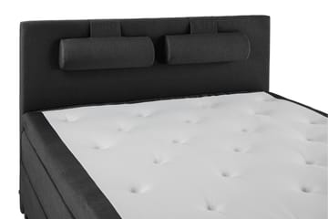 Komplett Sengepakke Olivia 180x200 Glatt Sengegavl Svart/Grå - Lateks Nakkepute Stor - Møbler - Senger - Kontinentalsenger