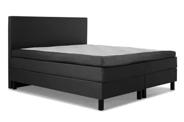 Komplett Sengepakke Olivia 180x200 Glatt Sengegavl Svart/Grå - Lateks - Møbler - Senger - Kontinentalsenger