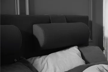 Komplett Sengepakke Olivia 180x200 Glatt Sengegavl Svart/Grå - Lateks - Møbler - Senger - Kontinentalsenger