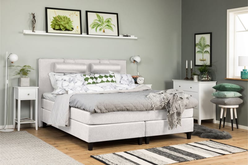 Komplett Sengepakke Relax Basic 160x200 - Beige - Møbler - Senger - Kontinentalsenger