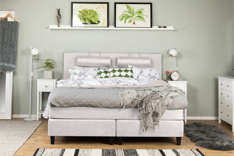 Komplett Sengepakke Relax Basic 160x200 - Beige - Møbler - Senger - Kontinentalsenger
