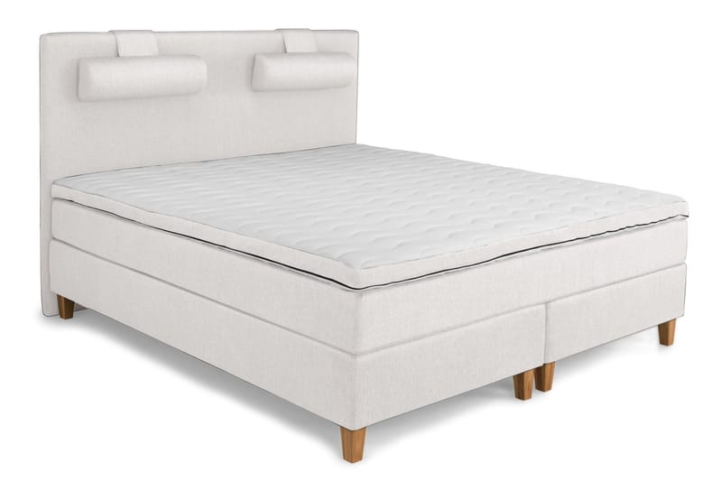 Komplett Sengepakke Relax Lyx 160x200 - Beige - Kontinentalsenger - Dobbeltsenger - Komplett sengepakke