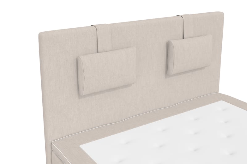 Komplett Sengepakke Roma Lyx 120 cm Beige/Eikeben - Kontinentalseng - Kontinentalsenger - Komplett sengepakke