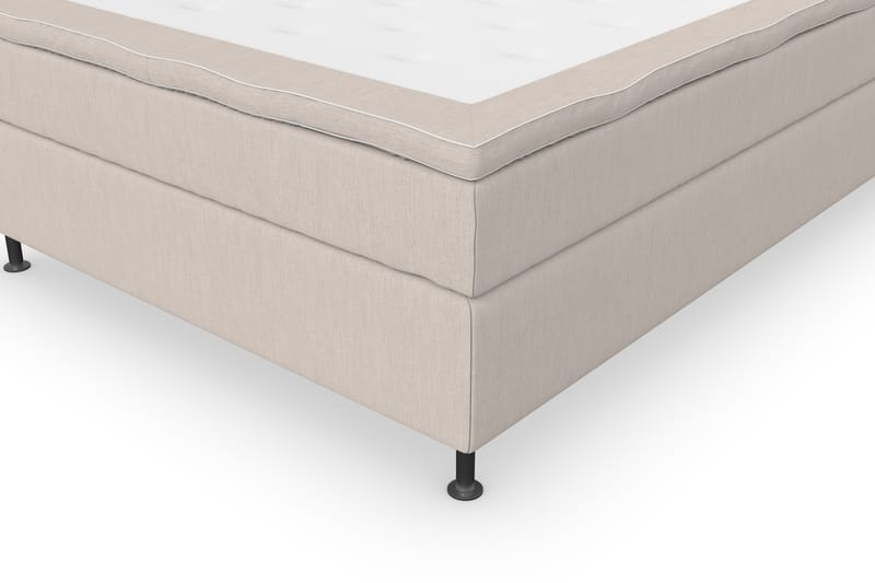 Komplett Sengepakke Roma Lyx 120 cm Beige/Sølvben - Kontinentalseng - Kontinentalsenger - Komplett sengepakke