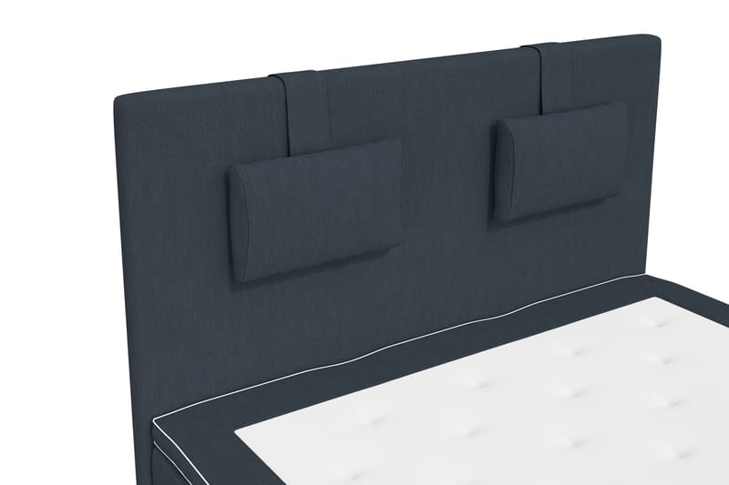 Komplett Sengepakke Roma Lyx 120 Mørkblå/Sølvben - Kontinentalseng - Kontinentalsenger - Komplett sengepakke