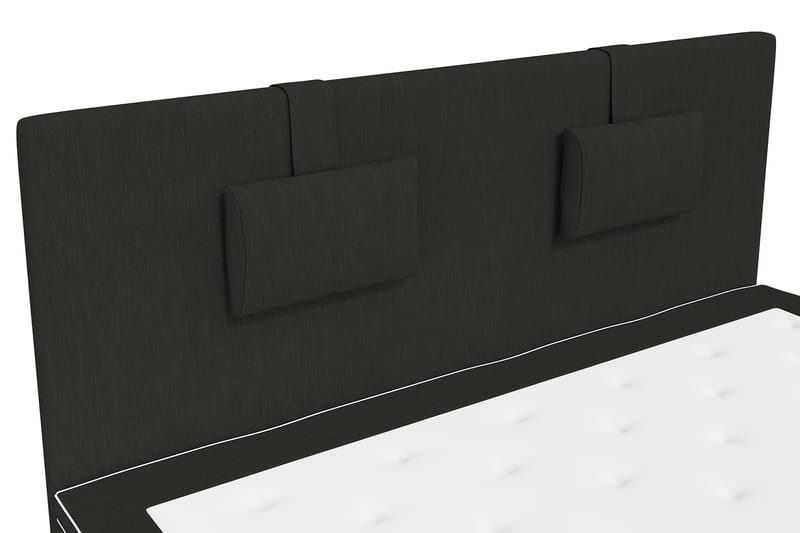 Komplett Sengepakke Roma Lyx 160 cm Svart - Sort Sokkel - Kontinentalsenger - Dobbeltsenger - Komplett sengepakke