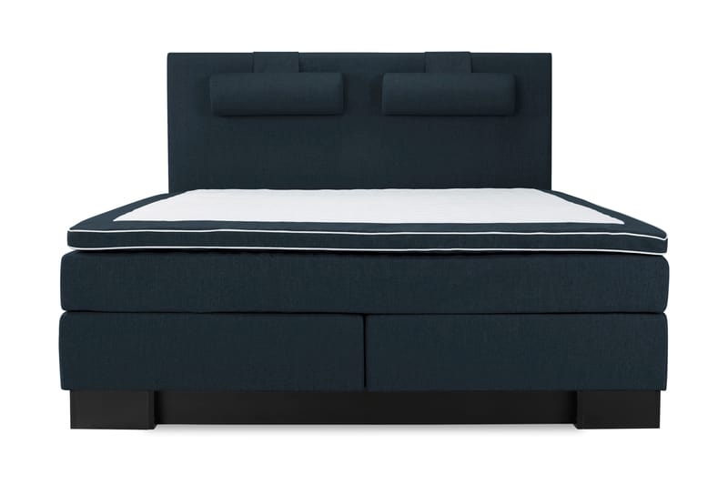 Komplett Sengepakke Romance Lyx 210x210 - Mørkblå - Kontinentalsenger - Dobbeltsenger - Komplett sengepakke